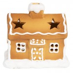 Suport casuta pentru lumanare Tealight "Gingerbread House" 11x8x10 cm, Clayre&Eef