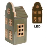 Casuta decorativa cu LED "Green House" 8x6x15 cm, Clayre&Eef