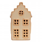 Casuta decorativa cu LED "Beige House" 6x6x11 cm, Clayre&Eef