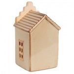 Casuta decorativa cu LED "Beige House" 6x6x11 cm, Clayre&Eef