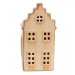 Casuta decorativa cu LED "Beige House" 8x7x16 cm, Clayre&Eef