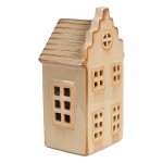 Casuta decorativa cu LED "Beige House" 8x7x16 cm, Clayre&Eef