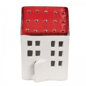 Casuta decorativa "Red Roof" 8x7x12 cm, Clayre&Eef Casuta decorativa "Red Roof" 8x7x12 cm, Clayre&Eef