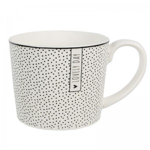 Cana din ceramica "Lovely Day" 300ml, Clayre & Eef  Cana din ceramica "Lovely Day" 300ml, Clayre & Eef