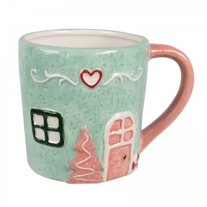 Cana model Craciun "Gingerbread House" 350ml, Clayre & Eef  Cana model Craciun "Gingerbread House" 350ml, Clayre & Eef