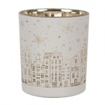 Suport decorativ pentru lumanari "City Lights" Ø 10x12 cm, Clayre&Eef