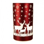 Suport decorativ cu LED "Winter Wonderland" Ø 8x12 cm, Clayre&Eef