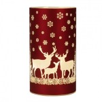 Suport decorativ cu LED "Winter Wonderland" Ø 9x16 cm, Clayre&Eef