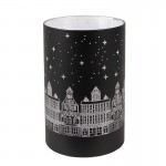 Suport decorativ cu LED "Midnight Stars" Ø 8x12 cm, Clayre&Eef