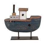 Obiect decorativ din lemn "Nautical Nostalgia" 10x3x10 cm, Clayre & Eef