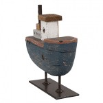 Obiect decorativ din lemn "Nautical Nostalgia" 10x3x10 cm, Clayre & Eef