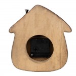 Ceas de birou "Wood House" 18x5x19cm/ 1xAA, Clayre & Eef