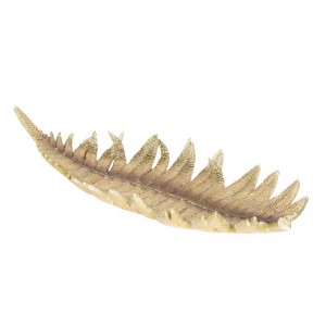 Tava decorativa "Golden Feather" 47x21x5 cm, Clayre & Eef Tava decorativa "Golden Feather" 47x21x5 cm, Clayre & Eef