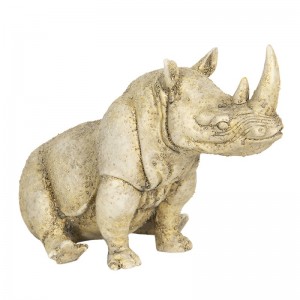 Figurina decorativa "Rhino" 32x17x20 cm, Clayre & Eef Figurina decorativa "Rhino" 32x17x20 cm, Clayre & Eef