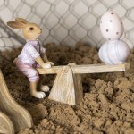 Decoratiune Iepuras "Playful Rabbit" 16*3*12cm, Clayre & Eef