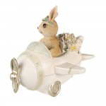 Decoratiune "Aviator Bunny" 15x11x12cm,Clayre&Eef