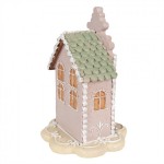 Decoratiune Casuta de turta dulce "Gingerbread House" 13x13x20 cm, Clayre&Eef