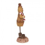 Decoratiune de Craciun "Joyful Mr. Gingerbread" 7x7x18 cm, Clayre&Eef