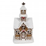 Decoratiune cu LED "Gingerbread House" 8x7x15 cm, Clayre&Eef