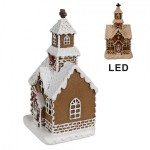 Decoratiune cu LED "Gingerbread House" 8x7x15 cm, Clayre&Eef