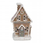 Decoratiune cu LED "Gingerbread House" 13x10x21 cm, Clayre&Eef