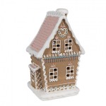 Decoratiune cu LED "Gingerbread House" 13x10x21 cm, Clayre&Eef