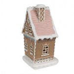 Decoratiune cu LED "Gingerbread House" 13x10x21 cm, Clayre&Eef