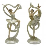 Figurina decorativa "Ballerina" (2x) 9x6x18 cm, Clayre & Eef