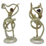 Figurina decorativa "Ballerina" (2x) 9x6x18 cm, Clayre & Eef