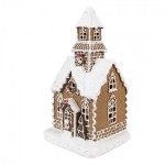 Decoratiune cu LED "Gingerbread House" 13x11x25 cm, Clayre&Eef