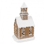 Decoratiune cu LED "Gingerbread House" 13x11x25 cm, Clayre&Eef