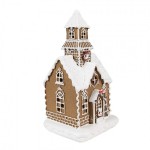 Decoratiune cu LED "Gingerbread House" 13x11x25 cm, Clayre&Eef