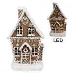 Decoratiune cu LED "Gingerbread House" 13x10x21 cm, Clayre&Eef