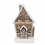 Decoratiune cu LED "Gingerbread House" 13x10x21 cm, Clayre&Eef