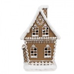 Decoratiune cu LED "Gingerbread House" 13x10x21 cm, Clayre&Eef