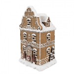 Decoratiune cu LED "Gingerbread House" 12x10x21 cm, Clayre&Eef