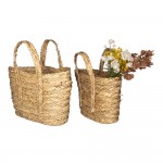 Set doua cosulete din paie pentru depozitare 36x11x34 cm / 33x8x31cm, Clayre & Eef