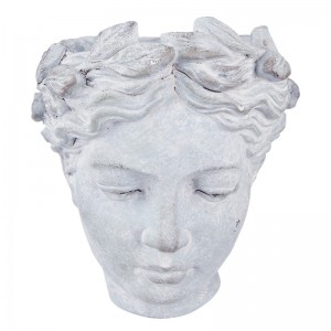 Vas decorativ "Florence" 17x13x21 cm, Clayre & Eef Vas decorativ "Florence" 17x13x21 cm, Clayre & Eef