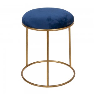 Scaun "Blue Velvet" Ø 42x48 cm, Clayre & Eef Scaun "Blue Velvet" Ø 42x48 cm, Clayre & Eef