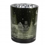 Suport decorativ pentru lumanari "City Lights" Ø 10x12 cm, Clayre&Eef