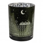 Suport decorativ pentru lumanari "City Lights" Ø 10x12 cm, Clayre&Eef