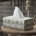 Cutie decorativa pentru servetele model carte  27x16x10 cm, Clayre & Eef