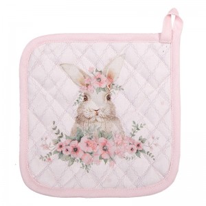 Servet termic "Floral Easter Bunny" 20x20cm, Clayre&Eef 
