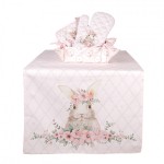 Prosop de bucatarie "Floral Easter Bunny" 50*70 cm, Clayre & Eef