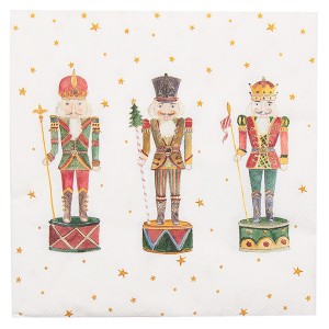 Craciun Servetele de masa "Happy Little Christmas" 33x33 cm, Clayre & Eef Craciun Servetele de masa "Happy Little Christmas" 33x33 cm, Clayre & Eef