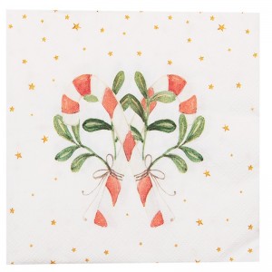 Servetele de masa "Happy Little Christmas" 33*33 cm, Clayre & Eef