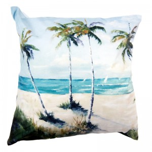 Fata de perna "Tropical Beach" 45x45 cm, Clayre & Eef Fata de perna "Tropical Beach" 45x45 cm, Clayre & Eef