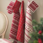 Craciun Set 6 Servetele textile pentru masa "Nordic Christmas" 40x40 cm, Clayre & Eef 