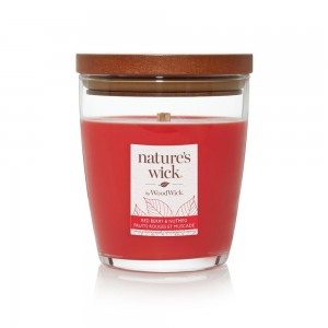 Lumanare parfumata Red Berry & Nutmeg 284g, Nature's Wick Lumanare parfumata Red Berry & Nutmeg 284g, Nature's Wick