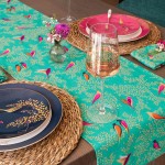 PIMPERNEL Napron Sara Miller Chelsea Green 35 x 250cm